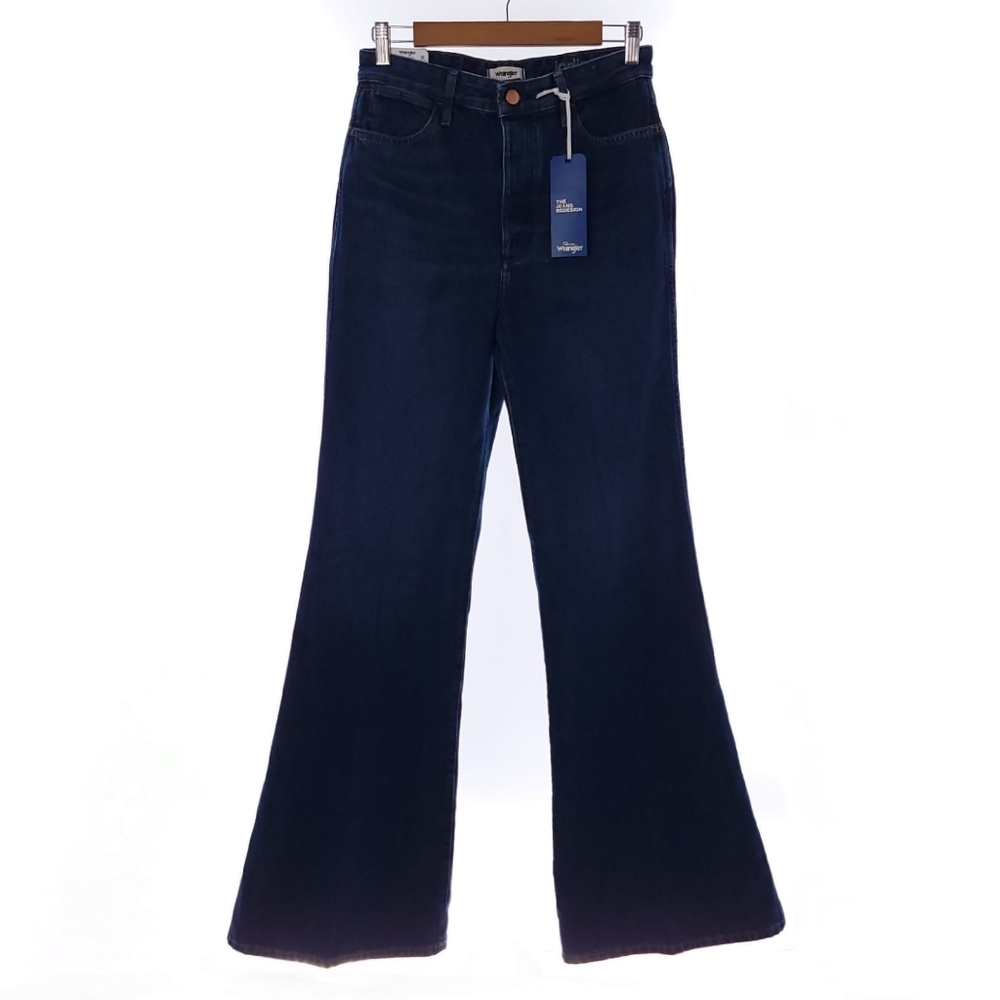 Wrangler Wanderer Indigood High Rise Cotton Blue Jeans Womens Size W28 L34